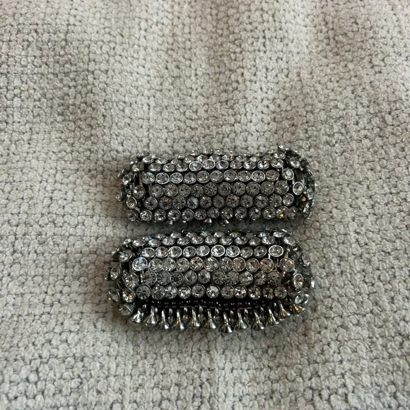 Chic Dazzling Silver Rhinestones Bracelets/Cuffs❤️0/S - Picture 4 of 8